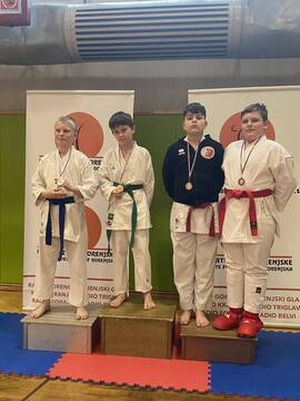 Jakob Puntar 1. mesto in Tian Šakanović 2. mesto